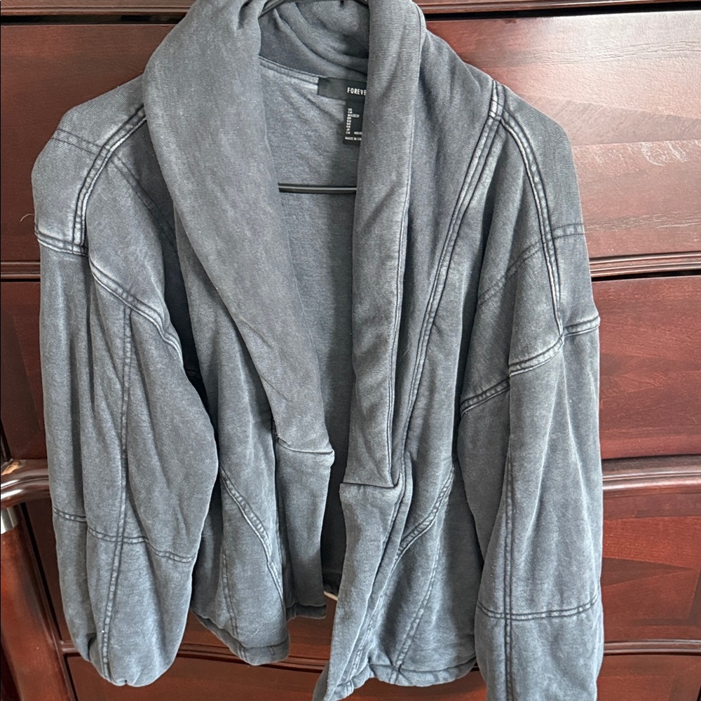 Forever 21 Charcoal Knit Top